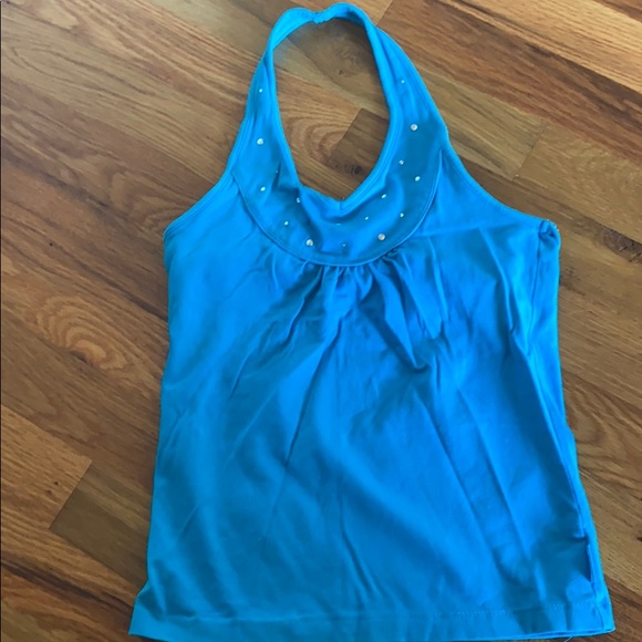 The Children’s Place Blue halter and skort set size medium 7/8 top size 10 skort - Picture 2 of 8